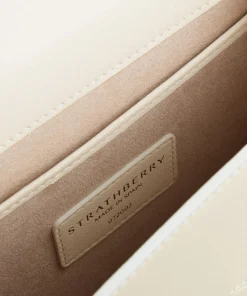 Shoulder Bags*Strathberry Women's Box Crescent Shoulder Bag - Vanilla/Diamond