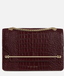 Shoulder Bags*Strathberry Women's East/West Shoulder Bag - Burgundy