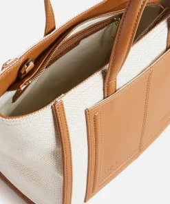Tote Bags*Ted Baker Aksanna Medium Canvas And Faux Leather Tote Bag