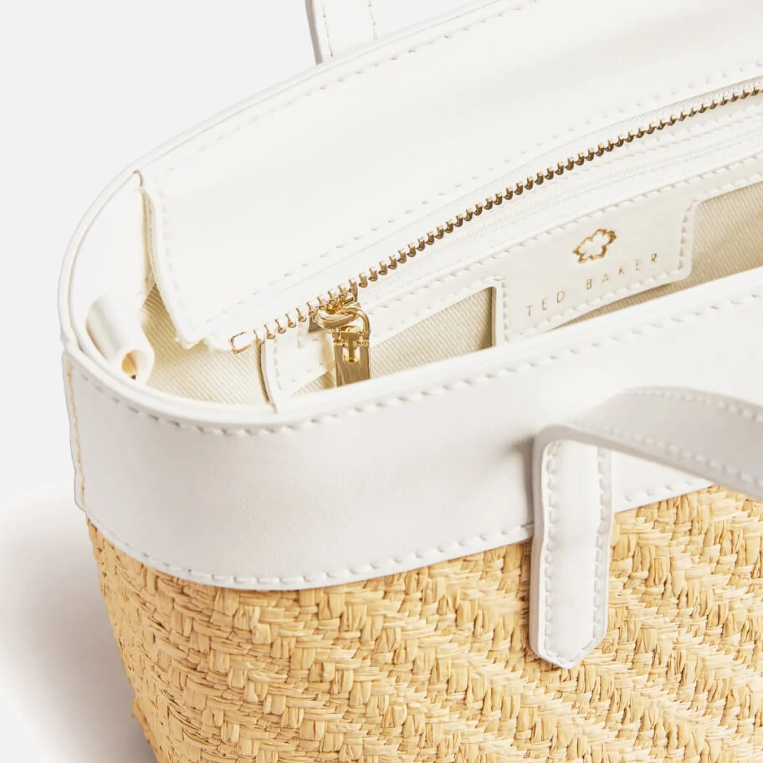 Mini Bags*Ted Baker Blesha Magnolia Raffia Mini Tote Bag