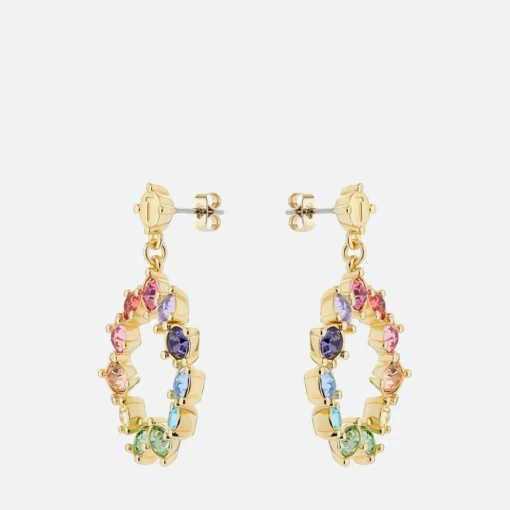 Earrings*Ted Baker Crissty Gold-Tone Hoop Drop Earrings
