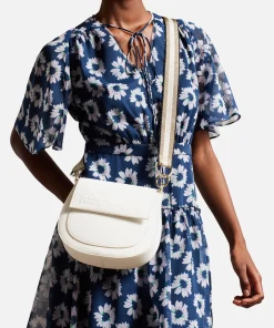 Satchels*Ted Baker Daliai Leather Branded Webbing Satchel Cross Body Bag