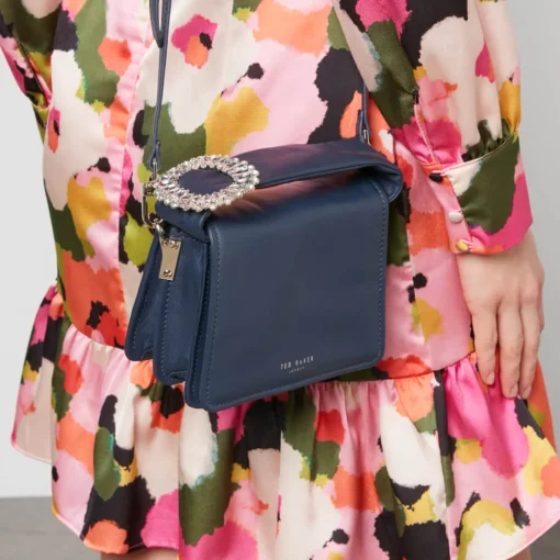 Crossbody Bags*Ted Baker Emie Jewel Detail Leather Cross Body Bag