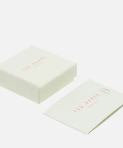 Earrings*Ted Baker Helanna Nano Logo Rose Gold-Tone Hoop Earrings