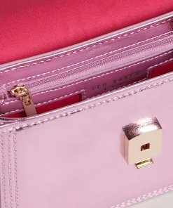 Crossbody Bags*Ted Baker Libbe Metallic Chain Leather Bag