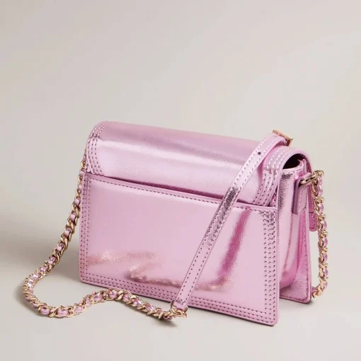 Crossbody Bags*Ted Baker Libbe Metallic Chain Leather Bag