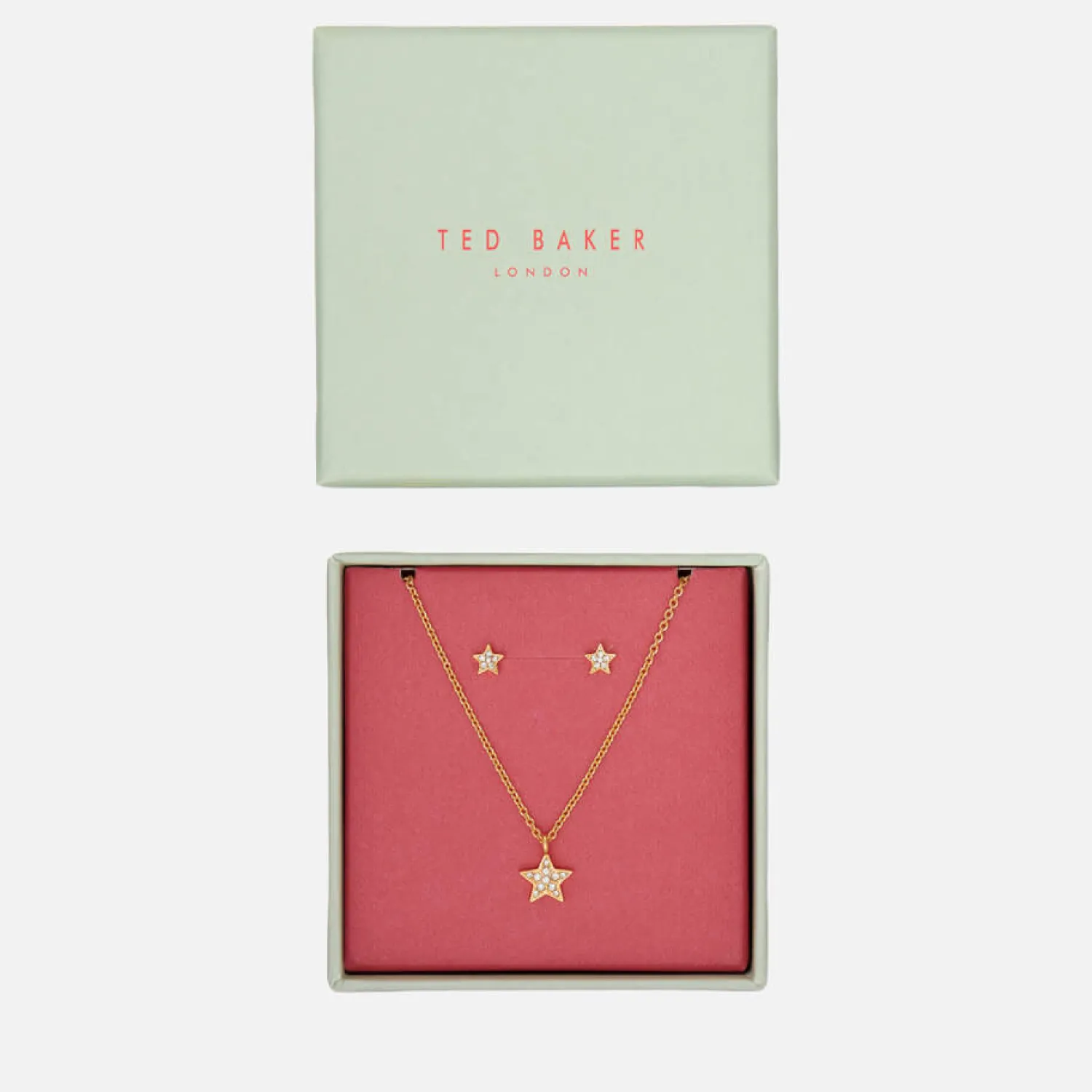 Earrings*Ted Baker Saskiya Gold-Tone Necklace And Stud Earrings Set