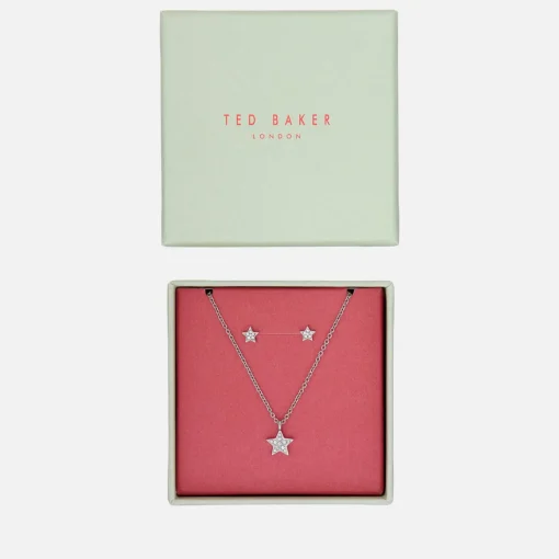Necklaces*Ted Baker Saskiya Silver-Tone Necklace And Stud Earrings Set