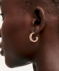 Earrings*Ted Baker Senatta Crystal Gold-Tone Hoop Earrings