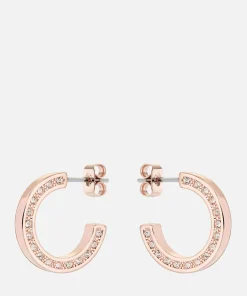 Earrings*Ted Baker Senatta Crystal Gold-Tone Hoop Earrings