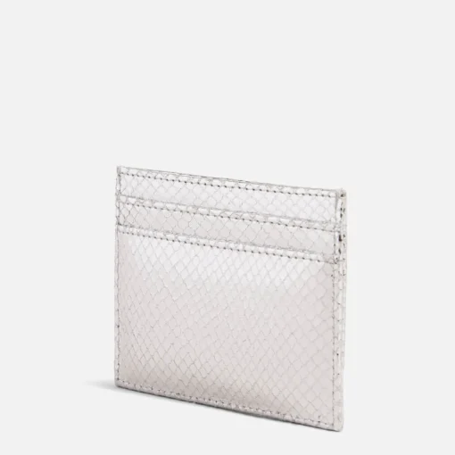 Purses And Cardholders*Ted Baker Silvor Logo-Detailed Snake-Effect Leather Cardholder