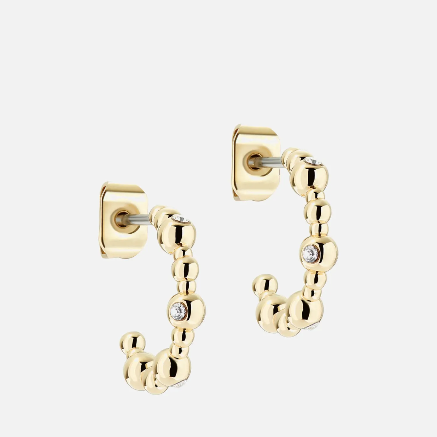 Earrings*Ted Baker Women's Belsini: Crystal Small Hoop Earring - Gold Tone/Clear Crystal