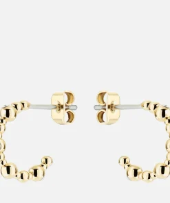 Earrings*Ted Baker Women's Belsini: Crystal Small Hoop Earring - Gold Tone/Clear Crystal