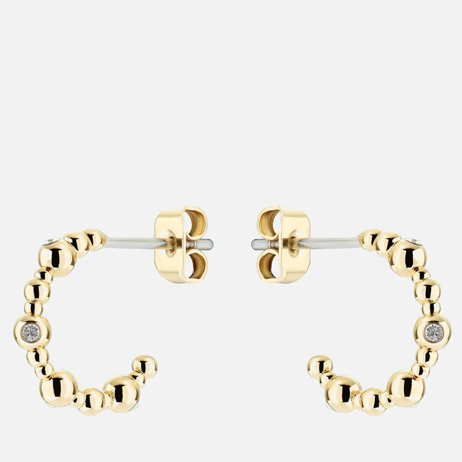 Earrings*Ted Baker Women's Belsini: Crystal Small Hoop Earring - Gold Tone/Clear Crystal