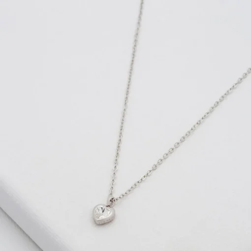 Necklaces*Ted Baker Women's Hannela Crystal Heart Pendant - Silver/Crystal