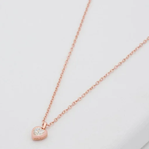 Necklaces*Ted Baker Women's Hannela Crystal Heart Pendant - Rose Gold/Crystal