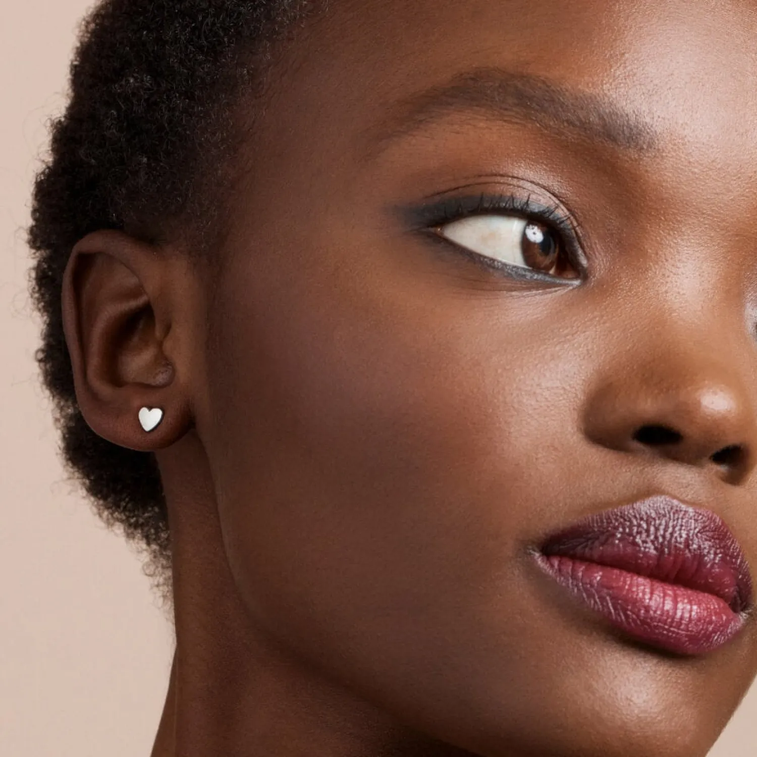 Earrings*Ted Baker Women's Harly Tiny Heart Stud Earrings - Silver