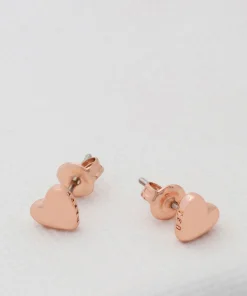 Jewellery Sets*Ted Baker Women's Harly Tiny Heart Stud Earrings - Rose Gold