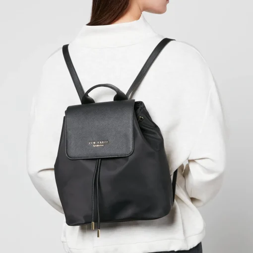 Backpacks*Ted Baker Women's Naome Nylon Drawstring Backpack - Black