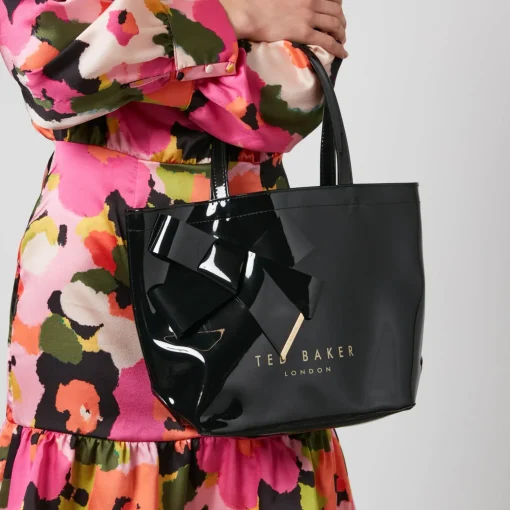 Shoulder Bags*Ted Baker Women's Nikicon Knot Bow Small Icon Bag - Black