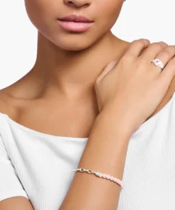 Bracelets & Bangles*THOMAS SABO Silver-Tone Rose Quartz Bracelet