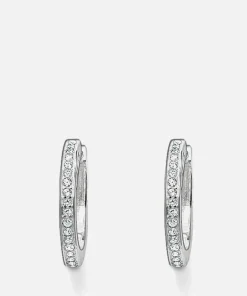 Earrings*THOMAS SABO Women's Hoop Earrings - White