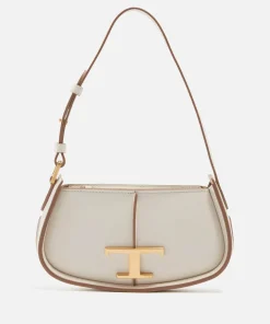 Shoulder Bags*Tod's Micro Demi Lune Leather Bag