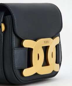 Shoulder Bags*Tod's Women's Logo Detail Shoulder Bag - Black