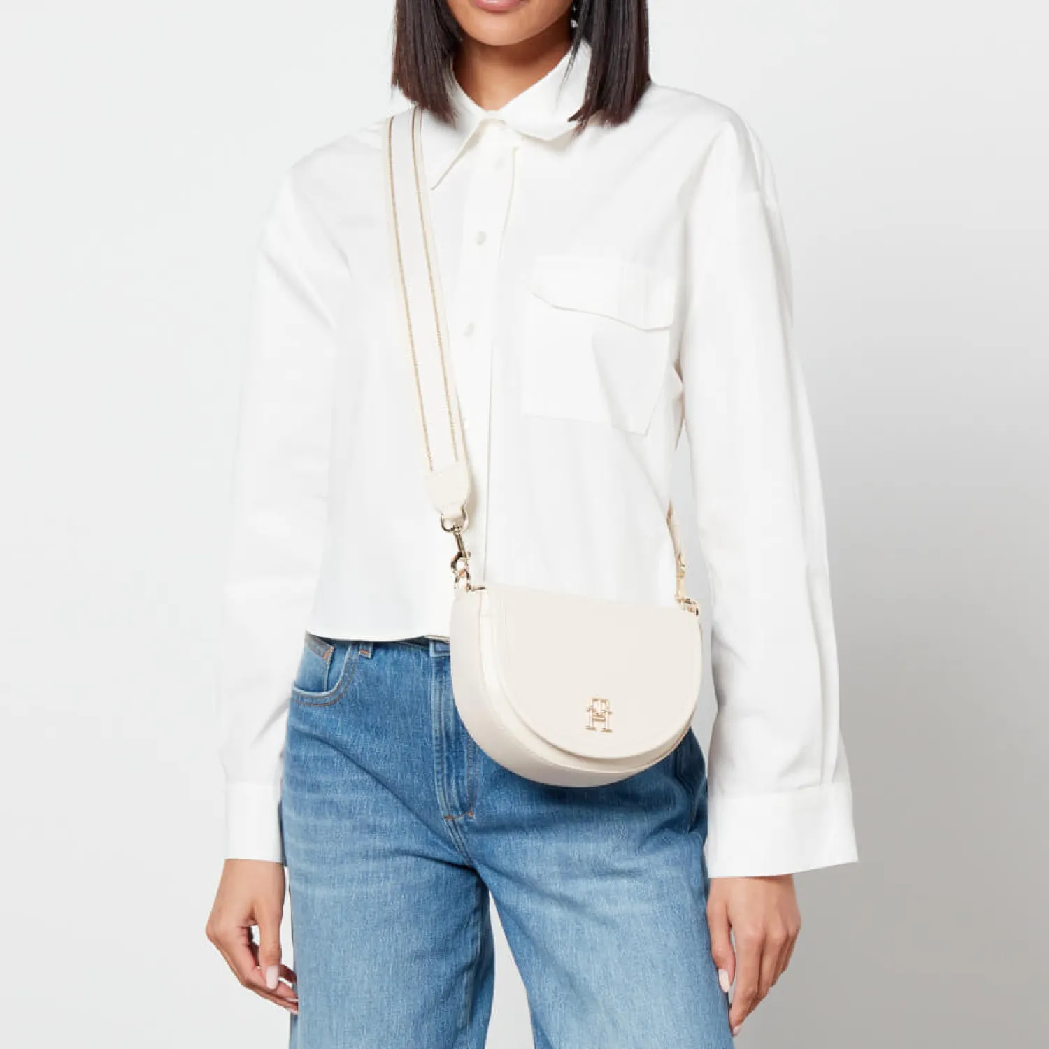 Crossbody Bags*Tommy Hilfiger City Summer Faux Leather Saddle Bag