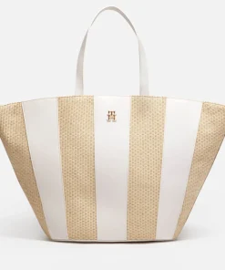 Tote Bags*Tommy Hilfiger Summer Jute Faux Leather Tote Bag