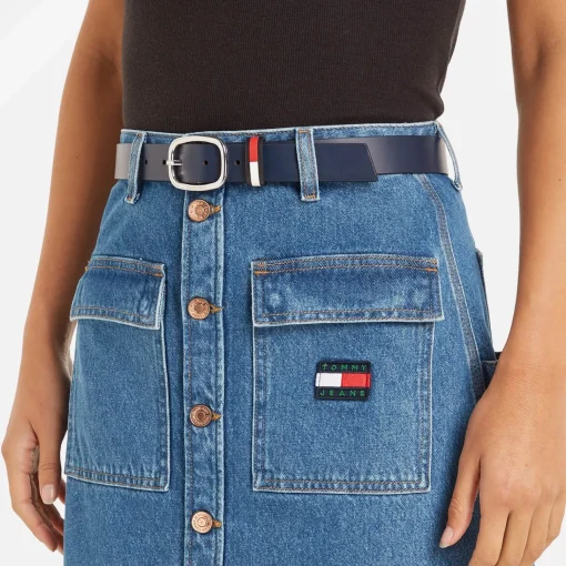 Belts*Tommy Jeans Leather Oval 3.0 Belt
