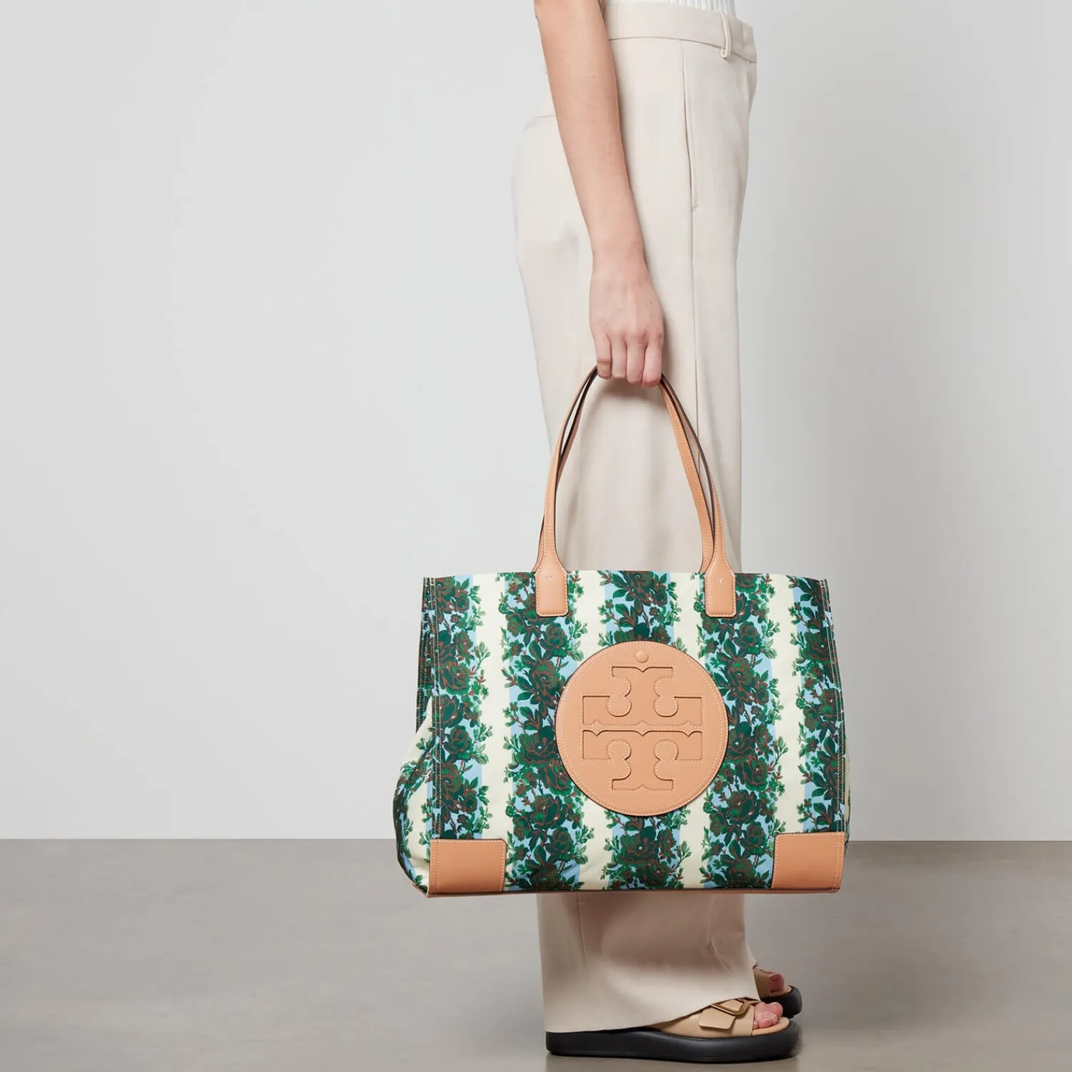Tote Bags*Tory Burch Ella Floral Canvas Tote Bag