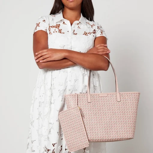 Tote Bags*Tory Burch Ever-Ready Monogram Coated-Canvas Tote Bag