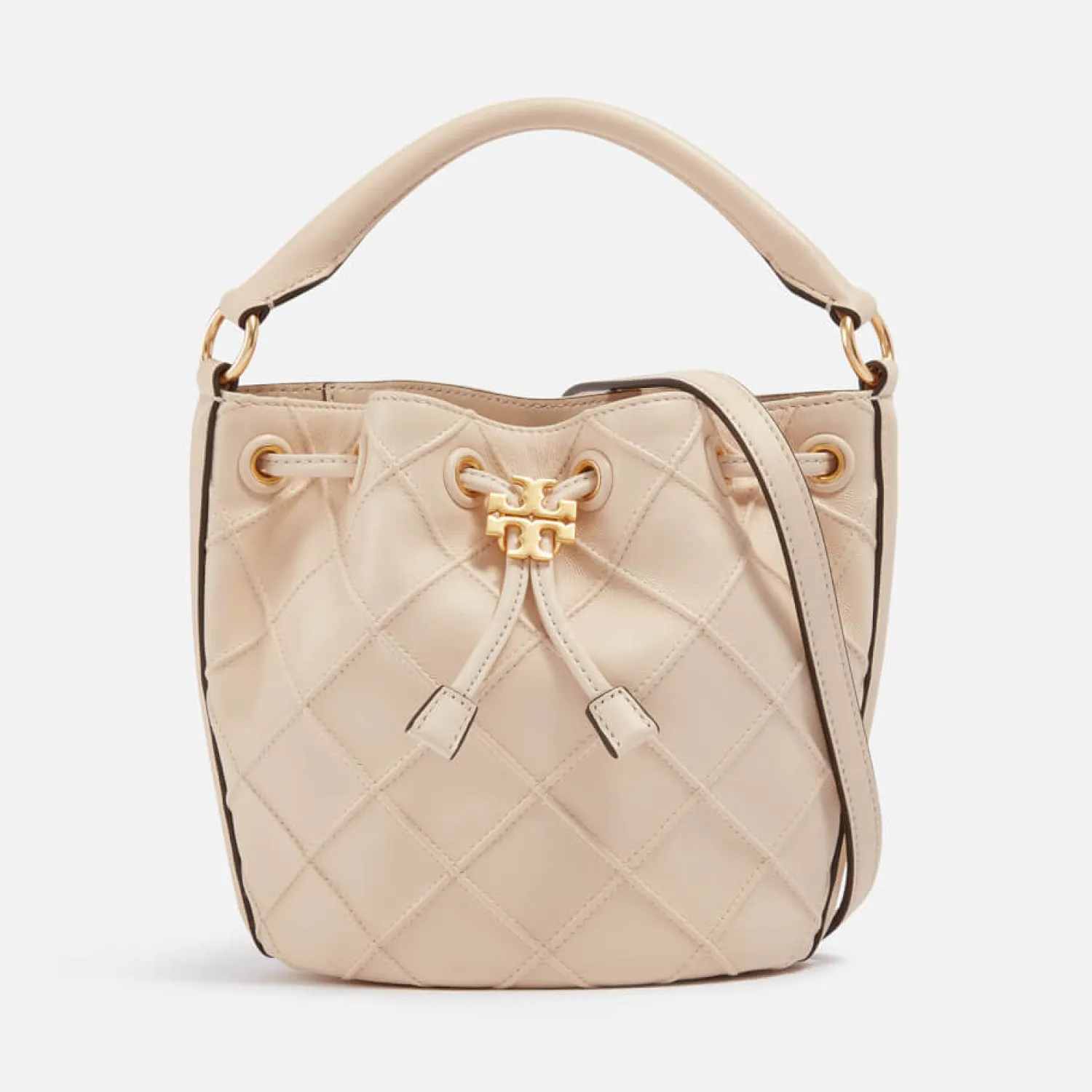 Bucket Bags*Tory Burch Fleming Quilted Leather Bucket Bag