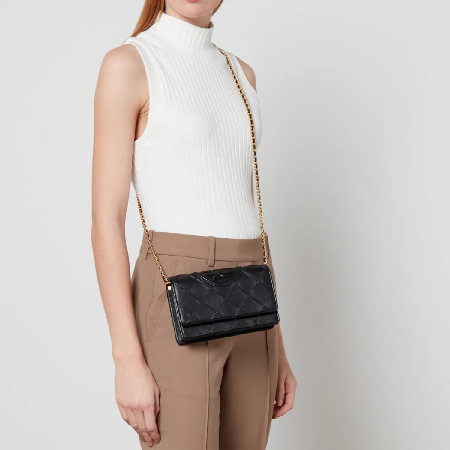 Shoulder Bags*Tory Burch Fleming Quilted Leather Shoulder Bag