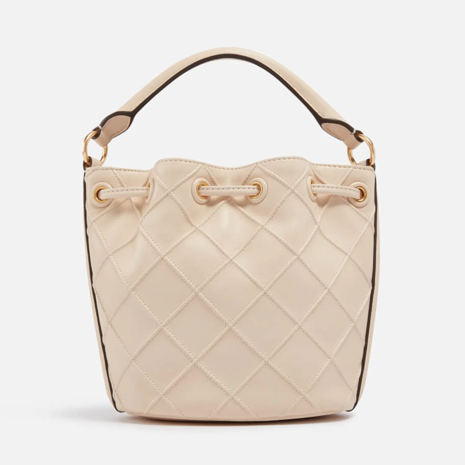 Bucket Bags*Tory Burch Fleming Quilted Leather Bucket Bag