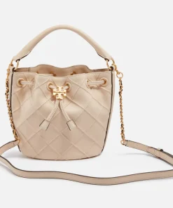 Bucket Bags*Tory Burch Fleming Quilted Leather Bucket Bag