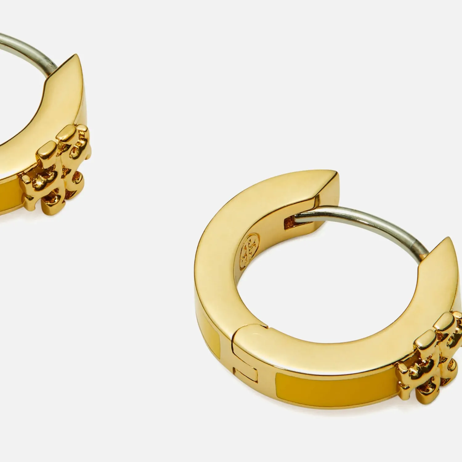 Jewellery Sets*Tory Burch Kira Gold-Plated And Enamel Huggie Earrings