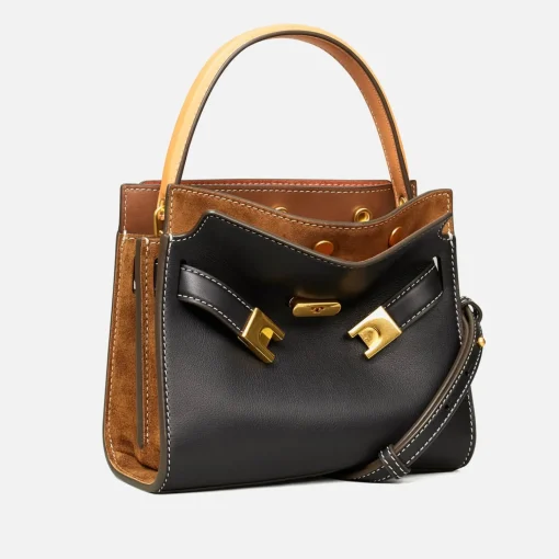 Crossbody Bags*Tory Burch Lee Radziwill Petite Double Suede And Leather Bag