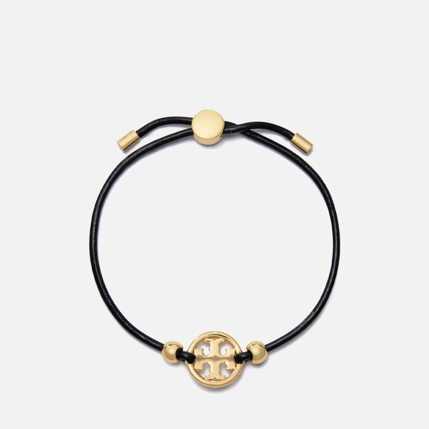 Bracelets & Bangles*Tory Burch Miller Gold-Toneleather And Crystal Slider Bracelet