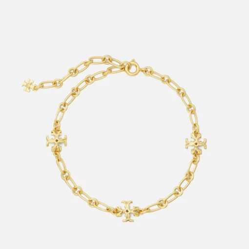 Bracelets & Bangles*Tory Burch Roxanne Gold-Tone Brass Chain Bracelet