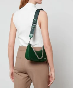 Shoulder Bags*Tory Burch Small Mercer Leather And Nylon Shoulder Bag