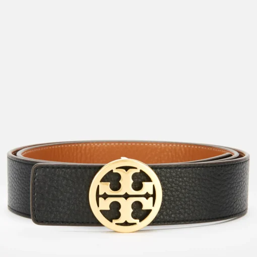 Belts*Tory Burch Women's 1.5" Logo Belt - Black