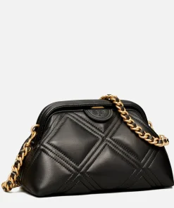 Clutch Bags*Tory Burch Women's Fleming Small Frame Clutch Bag - Black