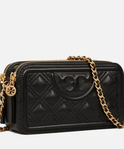 Mini Bags*Tory Burch Women's Fleming Double-Zip Mini Bag - Black