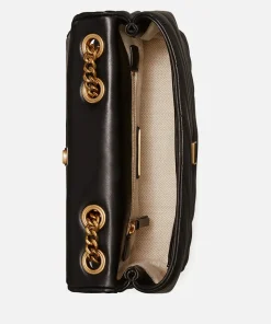 Shoulder Bags*Tory Burch Women's Kira Chevron Small Covertible Shoulder Bag - Black
