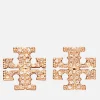 Earrings*Tory Burch Women's Kira Pave Stud Earring - Rose Gold/Crystal