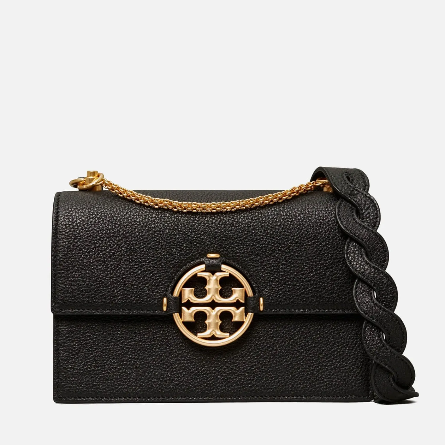 Shoulder Bags*Tory Burch Women's Miller Small Flap Shoulder Bag - Black