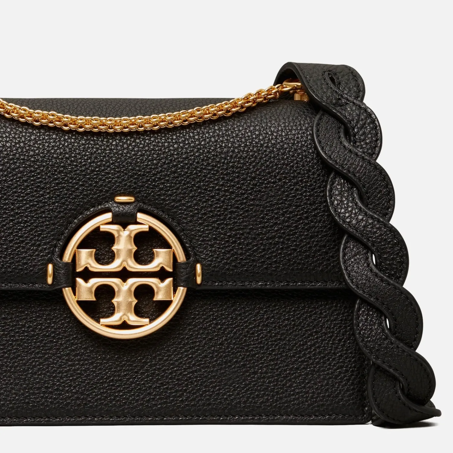 Shoulder Bags*Tory Burch Women's Miller Small Flap Shoulder Bag - Black