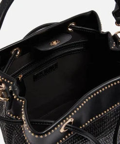 Bucket Bags*Valentino Bags Valentino Float Rattan And Faux Leather Bucket Bag